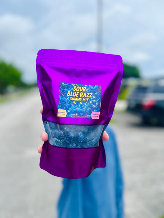 Sour Blue Razz Gummy Mix