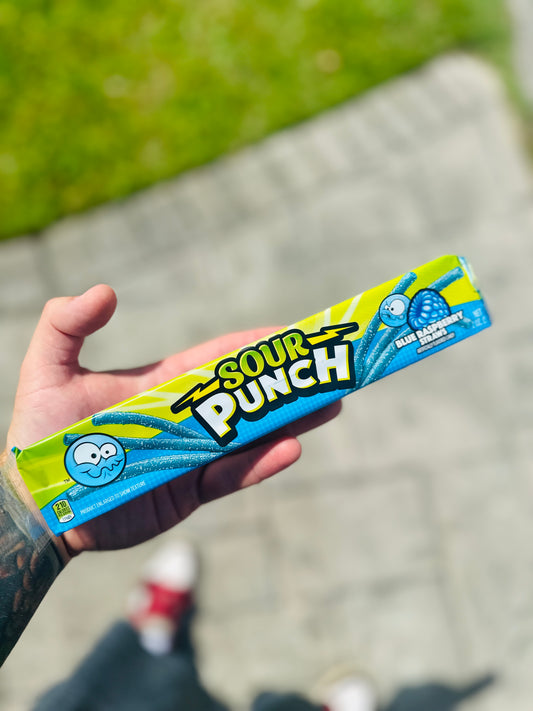 Sour Punch - Blue Raspberry Straws