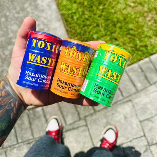 Toxic Waste Hazardously Sour Candy – 3 Drum Bundle